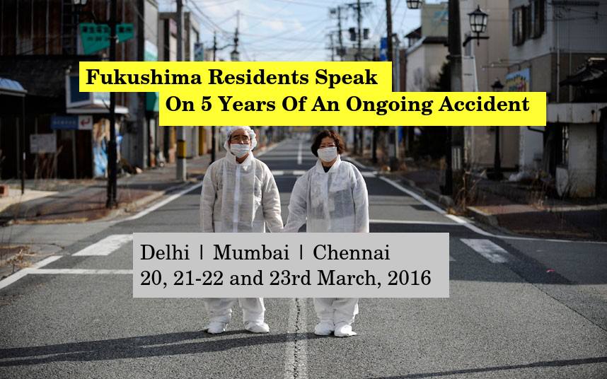 Fukushima residents in Delhi