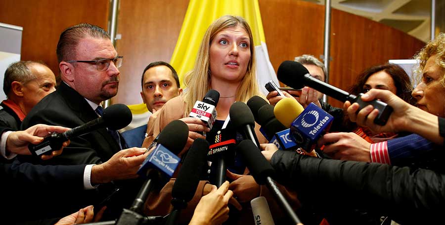 Beatrice Fihn, executive director of the International Campaign to Abolish Nuclear Weapons (ICAN), who was awarded the 2017 Nobel Peace Prize. (Reuters / Tony Gentile)