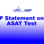 CNDP Statement on the ASAT Test